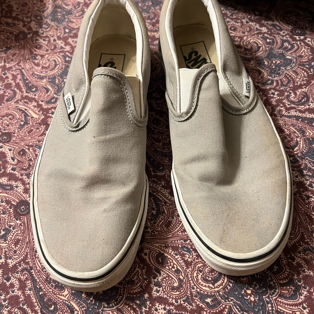 Vans Gray Slip-On Shoes